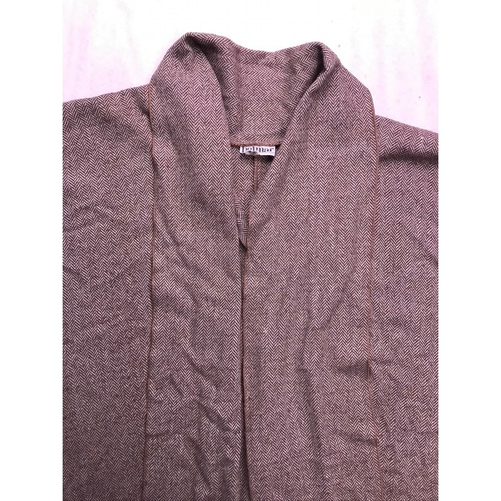 Vintage Betmar Cape Women OS Brown Herringbone Wool Blend Made in USA - Picture 3 of 12